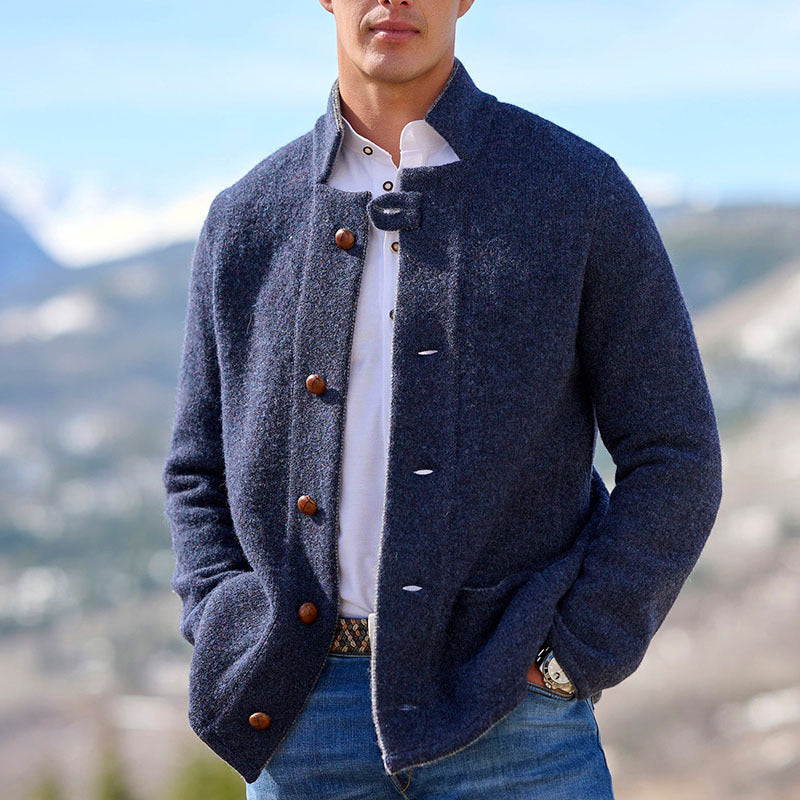 Men Outerwear Mid-length Coat