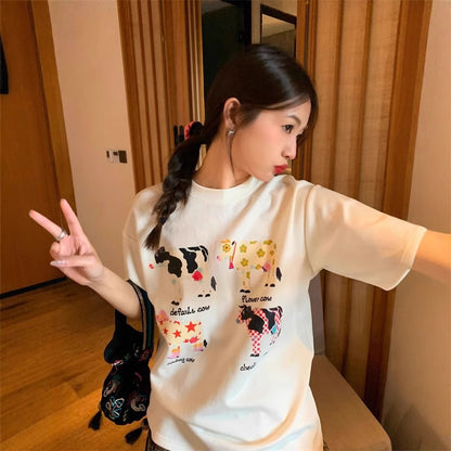 Cartoon Print T-shirt