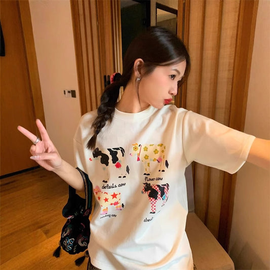 Cartoon Print T-shirt