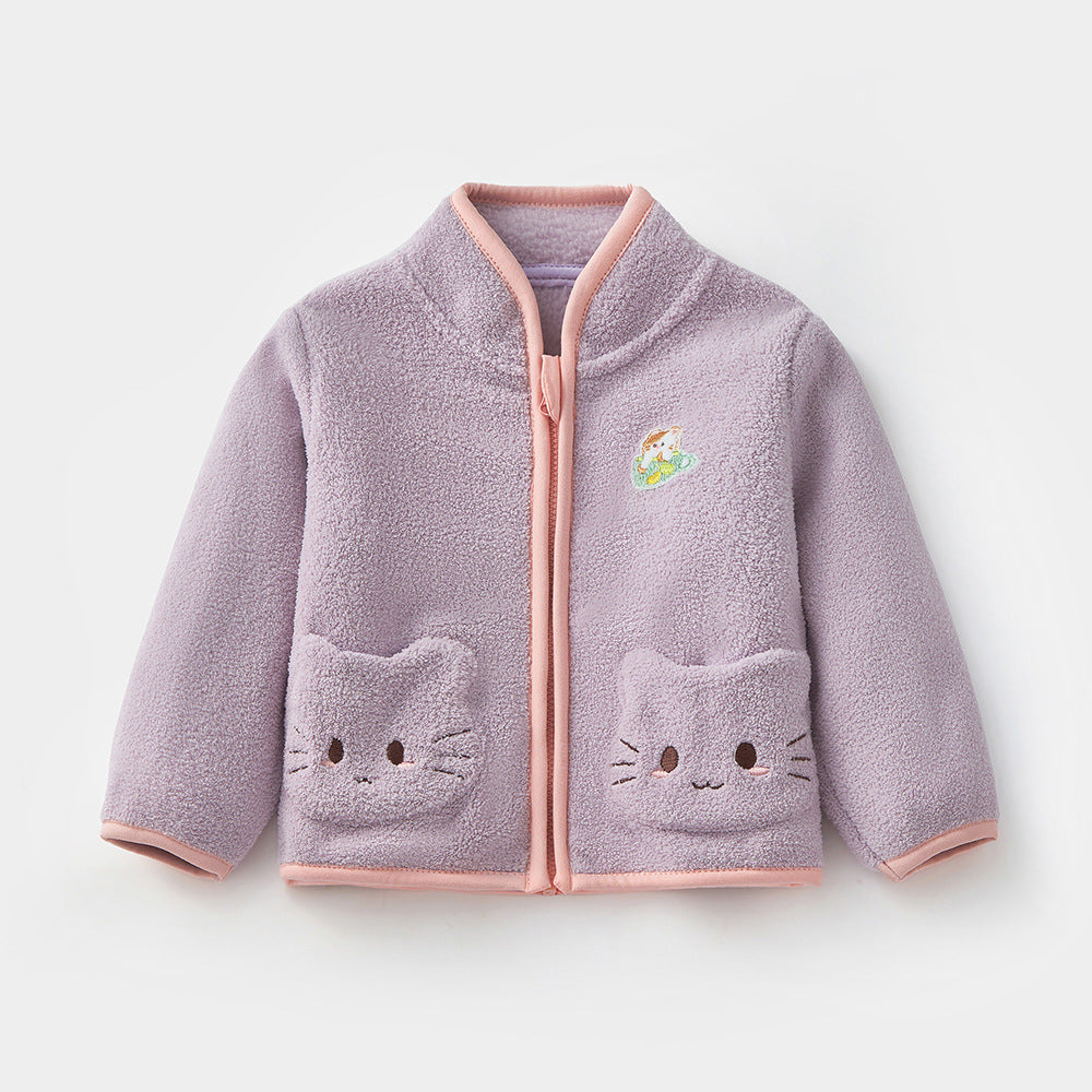 Cosy and Stylish Baby Delicate Fleece  Coat