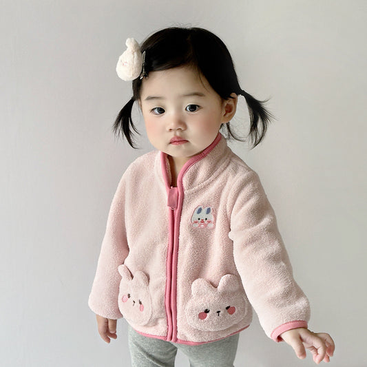 Cosy and Stylish Baby Delicate Fleece  Coat