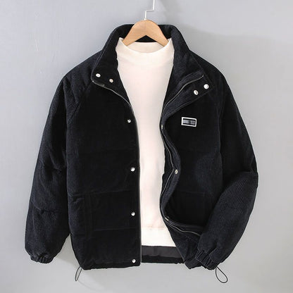 Male Japanese Retro Out-of-season Trend Thick Warm Jacket