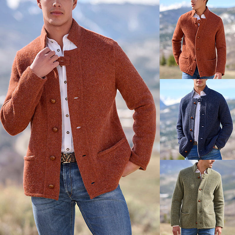 Men Outerwear Mid-length Coat