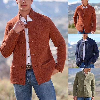 Men Outerwear Mid-length Coat