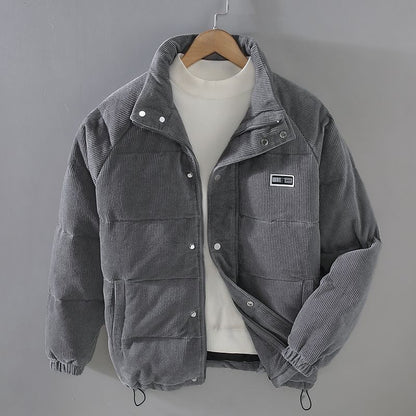 Male Japanese Retro Out-of-season Trend Thick Warm Jacket