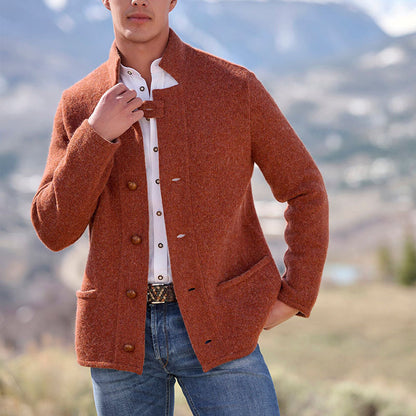 Men Outerwear Mid-length Coat