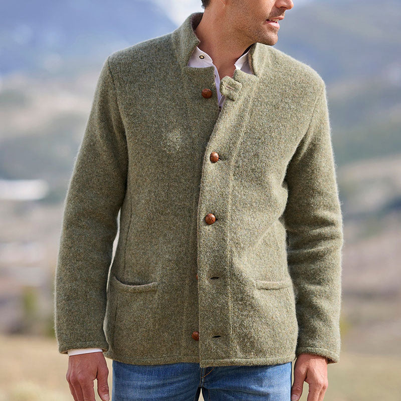 Men Outerwear Mid-length Coat