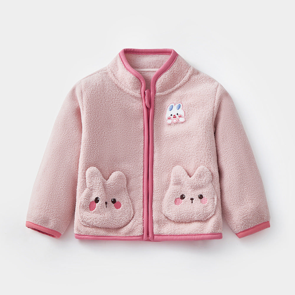 Cosy and Stylish Baby Delicate Fleece  Coat